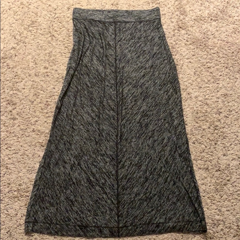 Dark gray maxi skirt